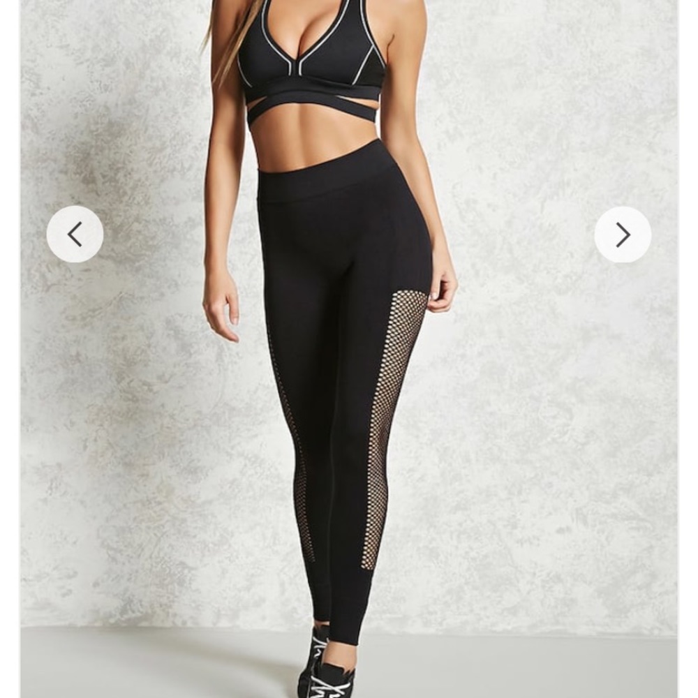 seamless netted leggings